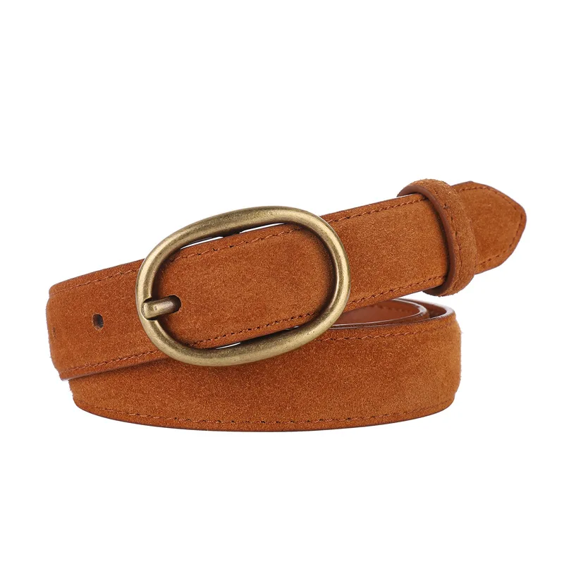 

Women's Belt Designer Metal Buckle Women's Jeans Pants All Paired with Decorative Belt