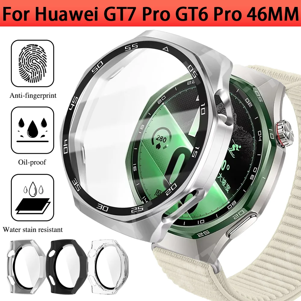Shockproof 360° Full Coverage Hard Shell with Tempered Glass for Smartwatch Protection