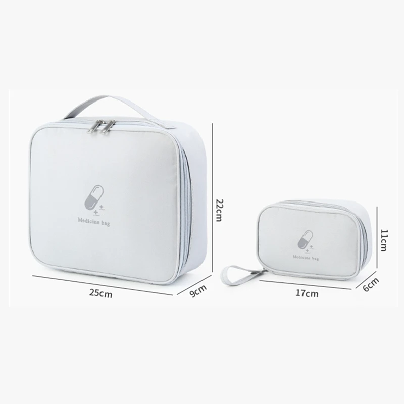 1/2Pcs Large-Capacity  Medicine Box Layered Family First Aid Kit Medicine Boxes Medicine Cabinet Portable Fabric Storage Bag 6