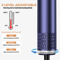 Appareil de coiffage 5 en 1 pour les soins capillaires, fer à friser 632, peigne lissant, brosse ronde, sèche-cheveux avec air chaud et froid, pour créer des cheveux volumineux, lisses, ondulés et en couches, ainsi que des franges à l'air, brosse de coiffage multi-usage pour lisser les cheveux à la maison. 6