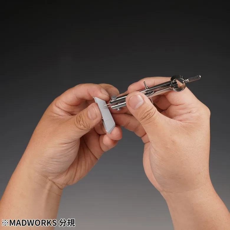 MADWORKS 스프링 게이지 드로잉 나침반 조립 모델 모델 공예 도구 측정 도구 취미 DIY