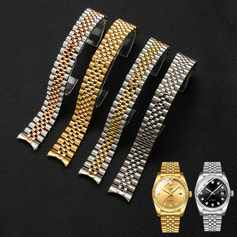 Consulaat Drank begrijpen Horloge Accessoires Stalen Band Mannelijke 13Mm 17Mm 20Mm Sport Voor Rolex  Luxe Serie Vijf Kralen Volledige Solid strap Vrouwen Horloge Band _ -  AliExpress Mobile