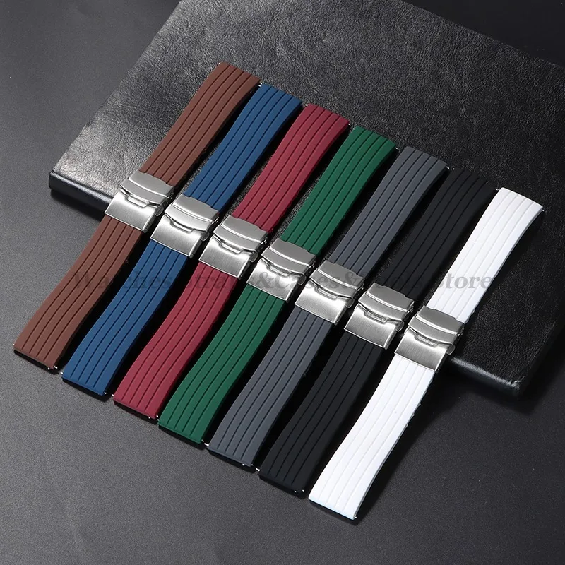 Versatile Quick Release Silicone Watchband - Multiple Sizes with Rubber Straps