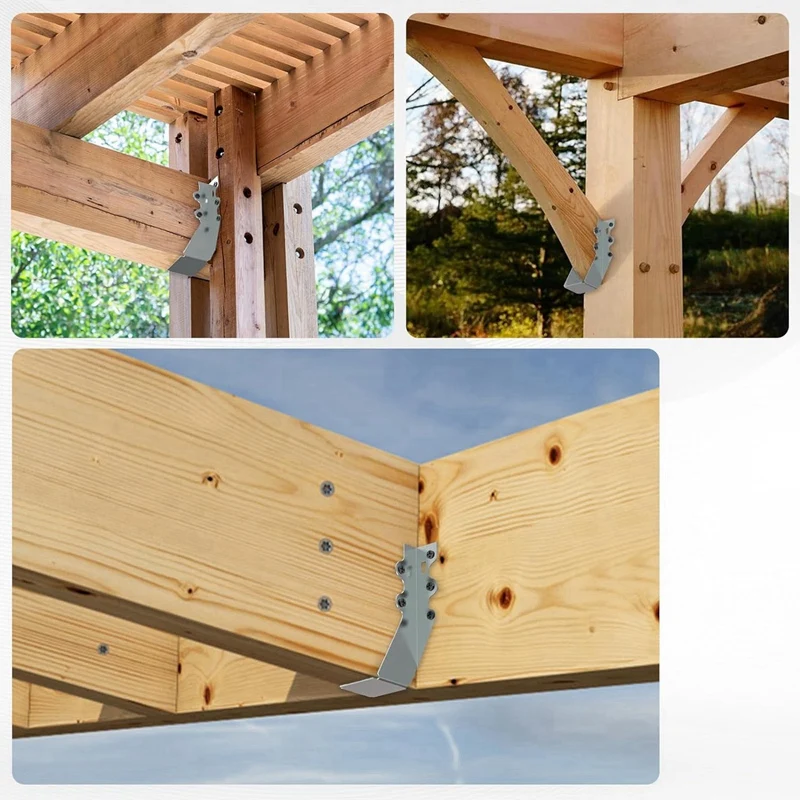 10 PCS 2X6 Joist Hanger Gauge Double Shear Face Mount Joist Hanger for Rafters Tie Brackets For Floor