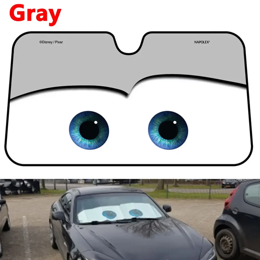 

Gray Cartoon Window Windscreen Cover Sun Shade Auto Visor Car-Covers Eye Pixar
