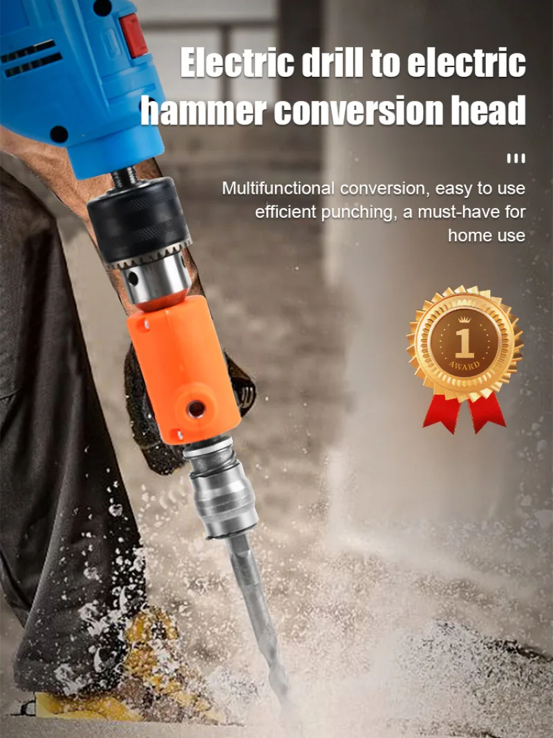 Pushdown quickfit head Impact head Impact Tools Compact High hardness hexagonal Comfort Grip Lamp perforation
