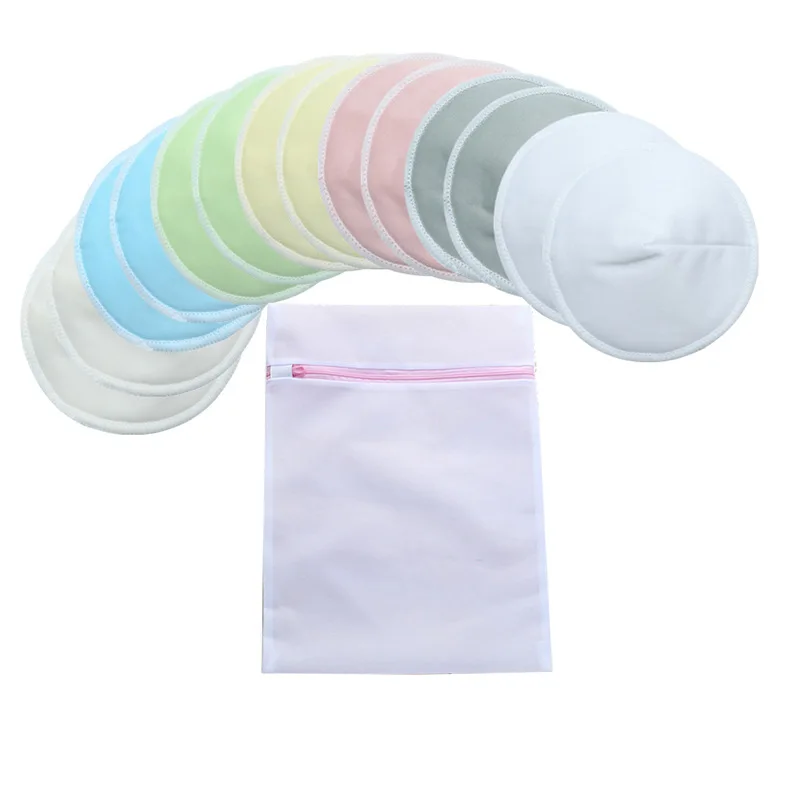 2pcs Organic Bamboo Viscose Nursing Breast Pads Washable Breastfeeding Reusable Breast Breastfeeding Nursing Pads 3