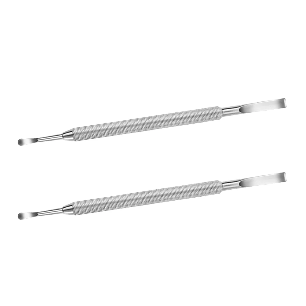 

2pcs Dual Sided Cuticle Pushers Manicure Tool Stainless Steel Cuticle Remover for Fingernail