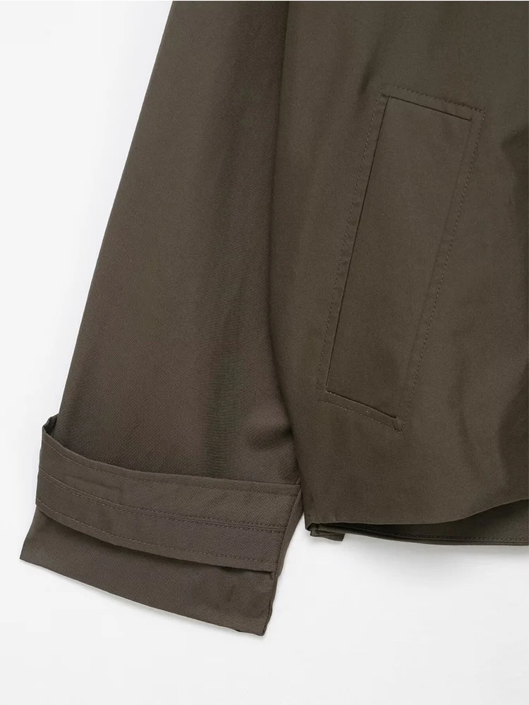 Women's Loose Windbreaker Coat With Hooded  2025 New Retro Fashion Oversize Long Sleeve Solid Leisure Trench Coat Outwear