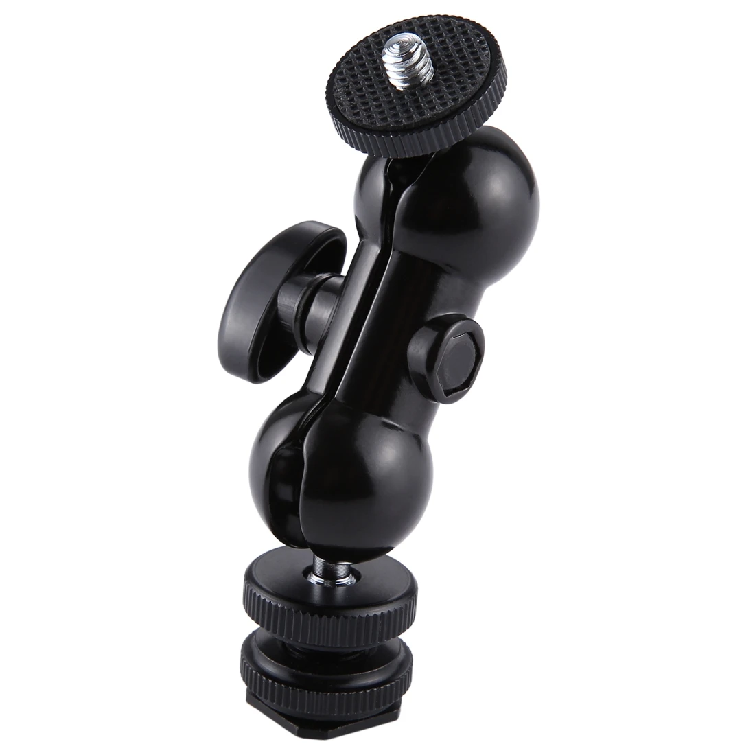 Camera Accessory Connector PULUZ Flash Hot Shoe Swivel Ball Head 1/4 inch Tripod Screw Magic Arm with Lock