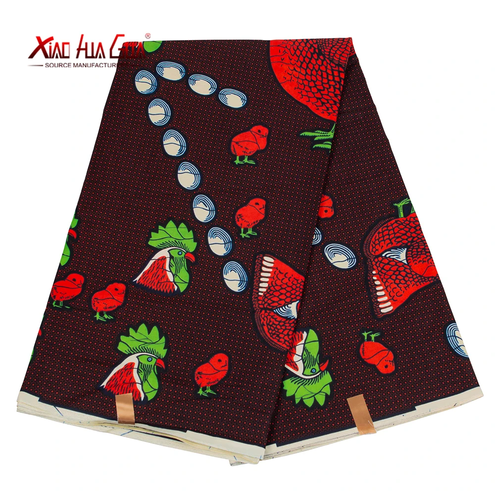 

African Fabric Wax 100% Ctton by The 6 Yard Fabrics in Bulk Garment Fabric Breathable African 2 Pieces Made with Fabric 24FS1486