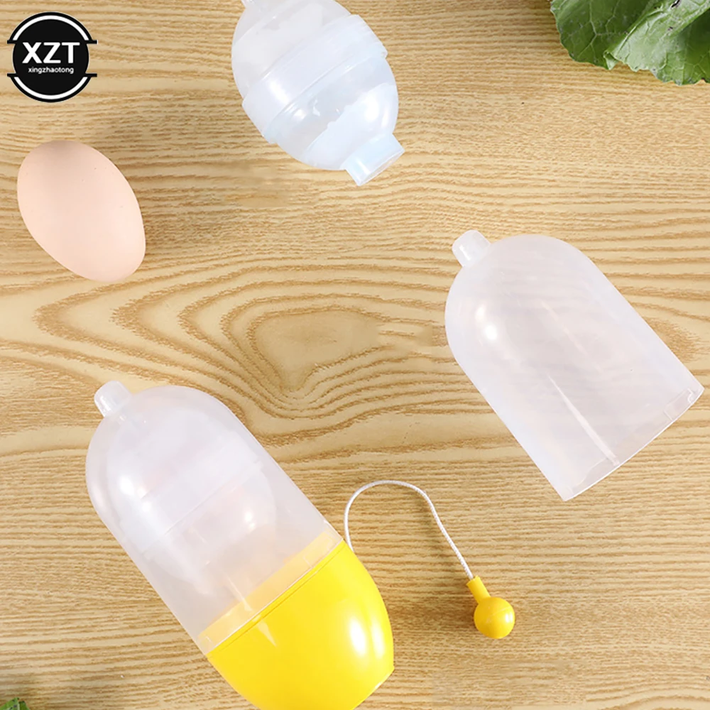 Egg Yolk Shaker Egg Scrambler Gadget Manual Mixing Golden Whisk Eggs Spin Maker Puller Baking Tools Kitchen Accessories
