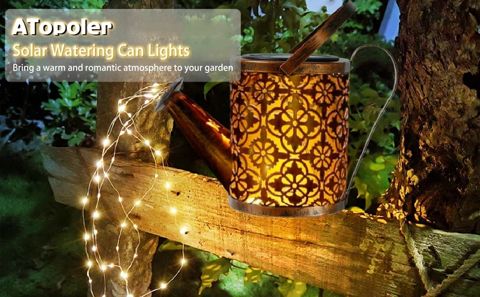Description Picture 6 of itemLED Solar Watering Can Light Hanging Kettle Lantern Light Outdoor Waterproof Villa Path Lawn Yard Garden Decoration Lamp