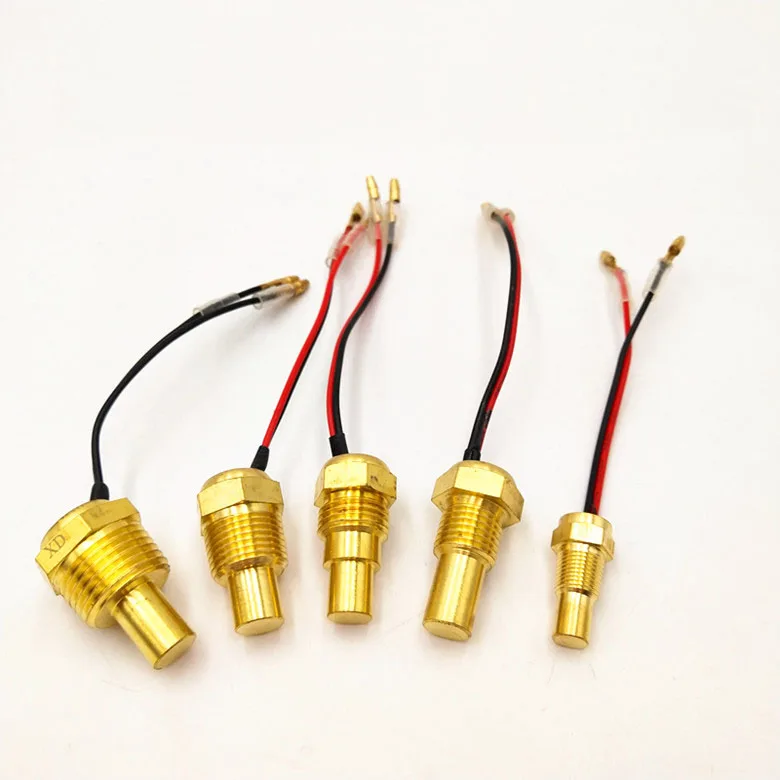 

12V/24V Water Temperature Sensor Temp Sender 50K Head Plug 10MM 12MM 14MM 16MM For Car Truck Gauge Electric Meter NPT 3/8 1/8