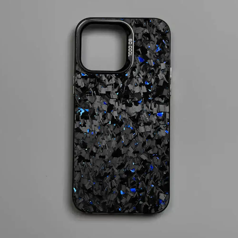 Matte Black Forged Carbon Anti-Fall Phone Case