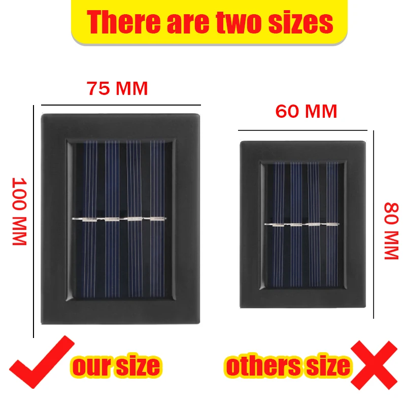 6 LED Solar Wall Lamp Outdoor Waterproof Up and Down Luminous Lighting Garden Decoration Solar Lights Stairs Fence Sunlight Lamp brightest outdoor solar lights