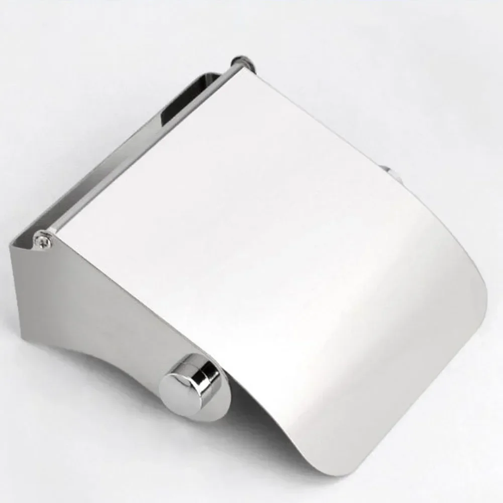 Stainless Steel Chrome Finish Toilet Tissue Roll Wall Mounted Holder Paper Stand Dispenser 13x14x4.5cm 1pc toilet paper holder,toilet paper rack,toilet roll holder,tissue holder
