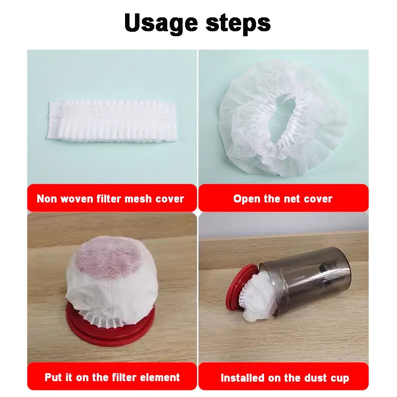 20pcs Disposable Vacuum Filter Element, Non-Washable Non-Woven Handheld Vac Net Cover & Protective Cover