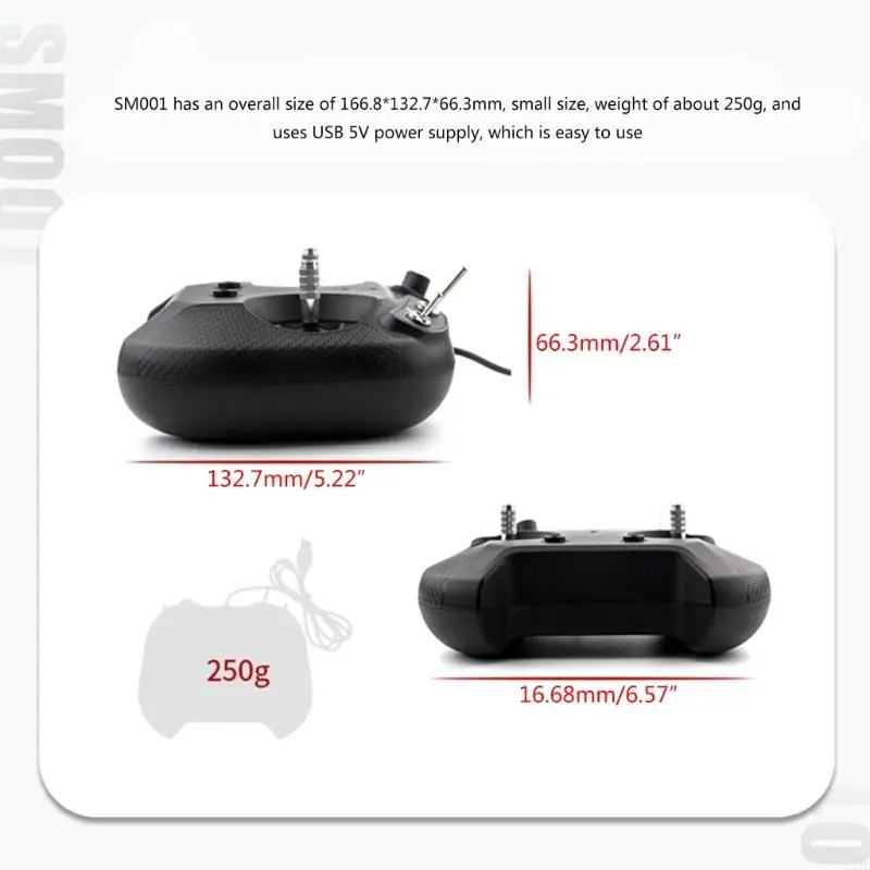 E21E SM001 Simulator Remote Control Aircraft Remote with 8CH for Precise Control for Traversing Machines