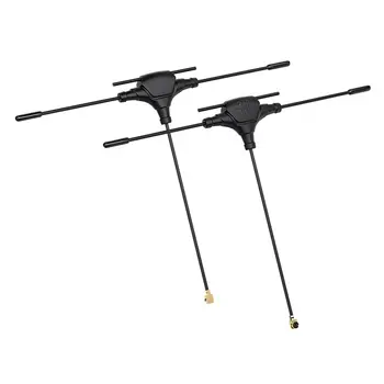Antenna Ricevitore ELRS Altamente Reattiva ABUO, Antenna a T 80mm Dual-Band 915M/2.4G per Droni FPV RC DIY e Quadricotteri Freestyle