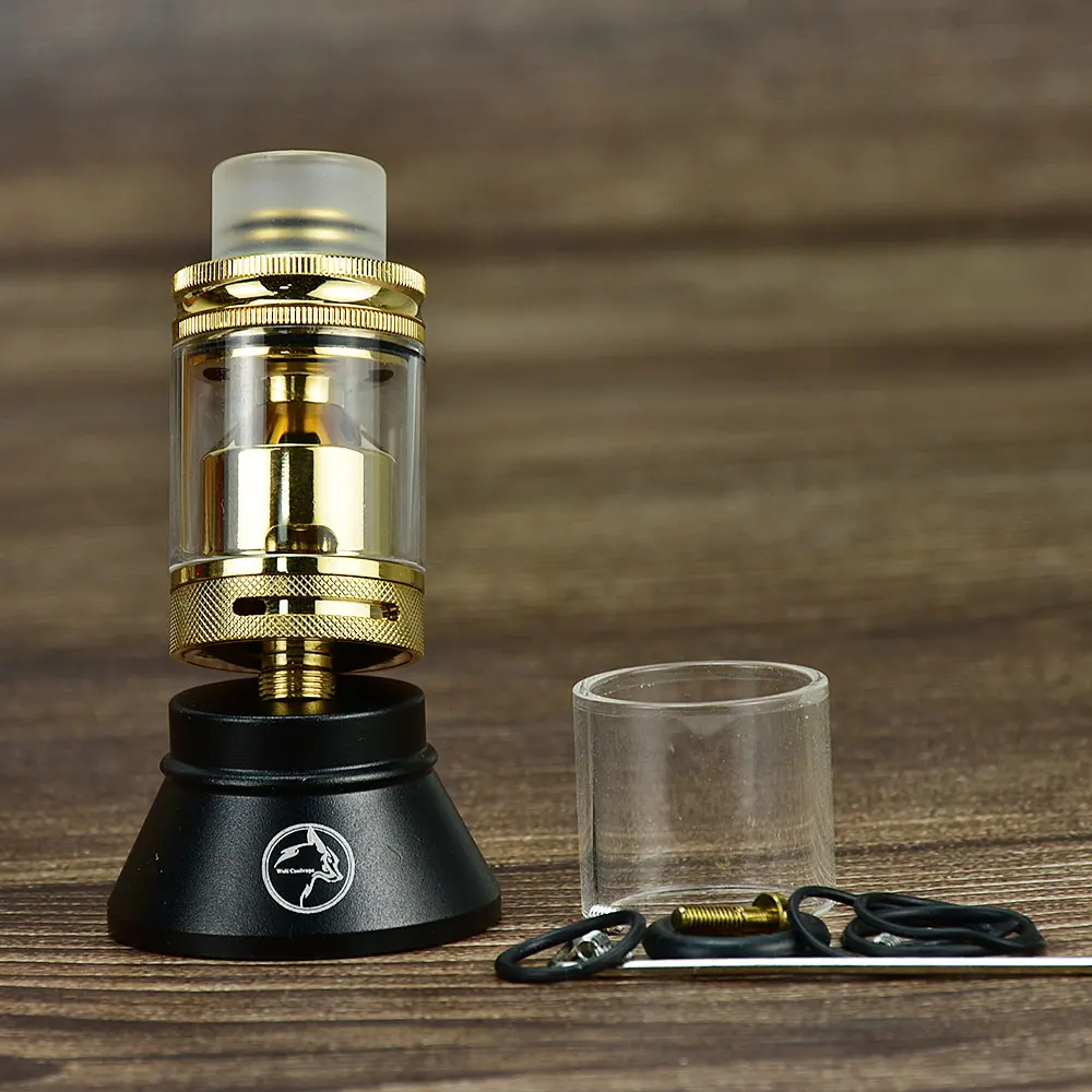 

Zeus 24mm x RTA vape Rebuildable Tank dual coil building Atomizer 316 Stainless Steel 4ml 24mmm