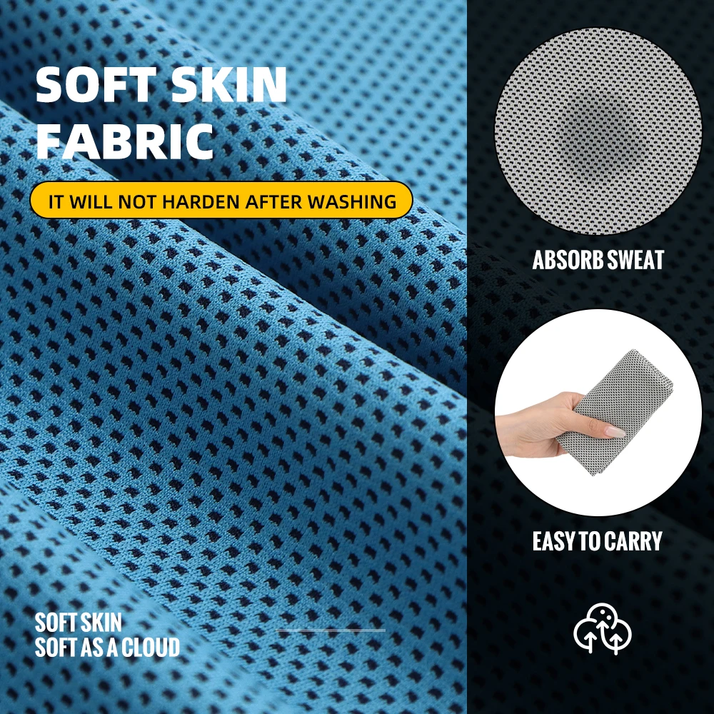 Ice Silk Full Face Mask UV Protection Cycling Mask Breathable Neck Wrap Headwear Outdoor Sport Running Sunscreen Face Scarf