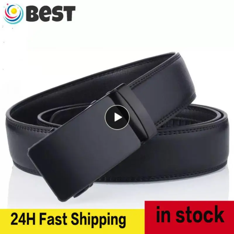 

Мужской кожаный ремень Youpin, 1 шт., высококачественный ремень для мужчин, автоматическая пряжка из сплава в автомобиле, Модный деловой мужской ремень для отдыха