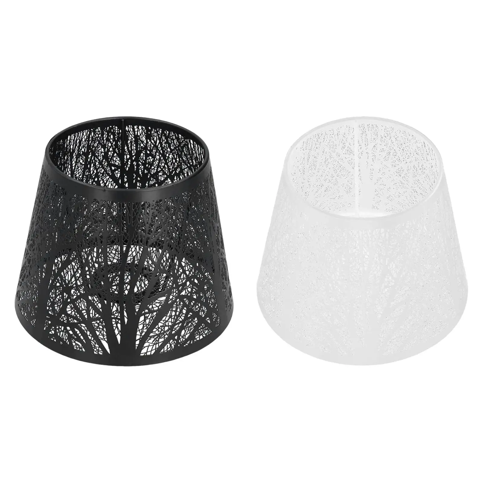 Lamp Shade with Pattern of Trees Barrel Metal Lampshade Light Shade for