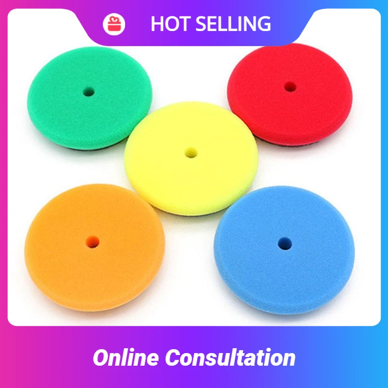 3 inch beveled edge car beauty waxing sponge wheel grinding disc 5pcs