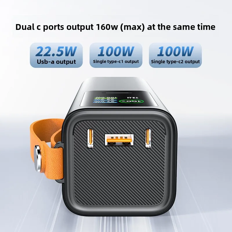 Power Bank 30000mAh 100W Max Ricarica Rapida Alta Capacità Caricabatterie Portatile Leggero in PC per iPhone Huawei Xiaomi Samsung - immagine 3