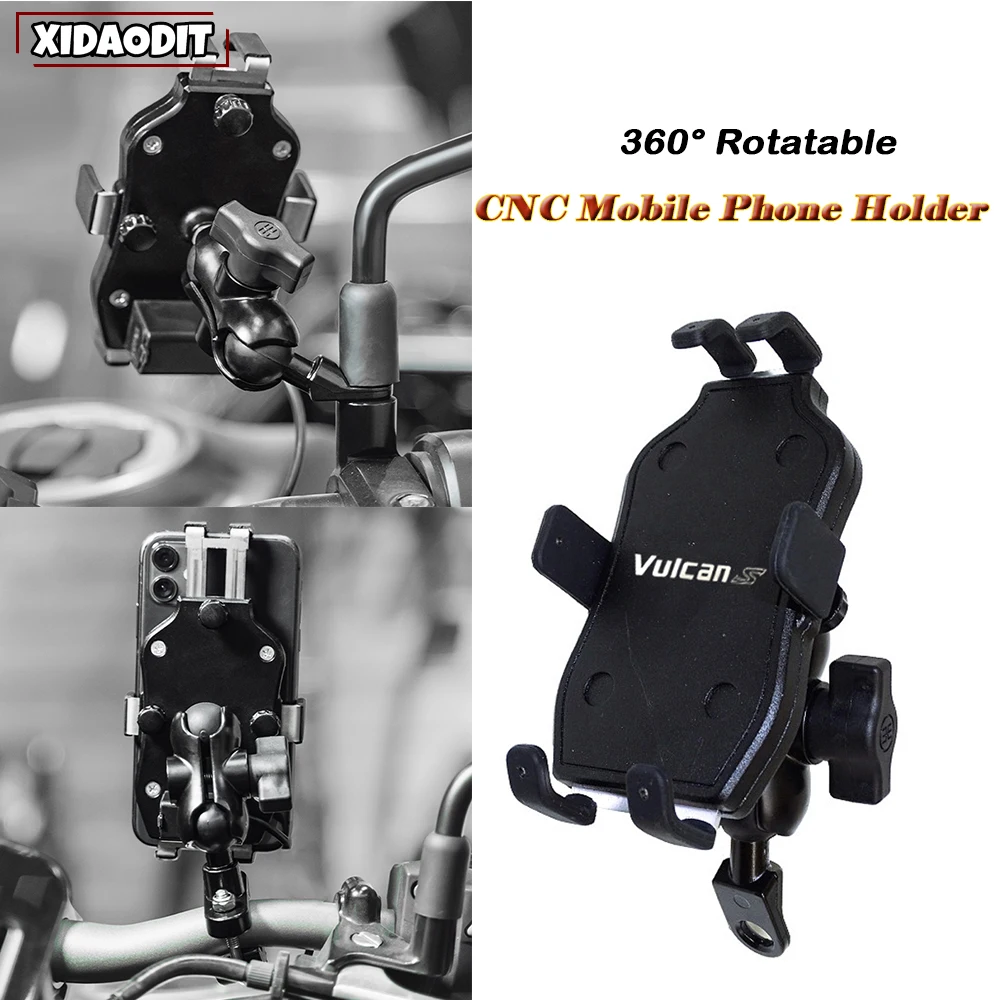 

Motorcycle CNC Handlebar Mobile Phone Holder GPS bracket for Kawasaki VULCAN S 650cc 650 CC VN650