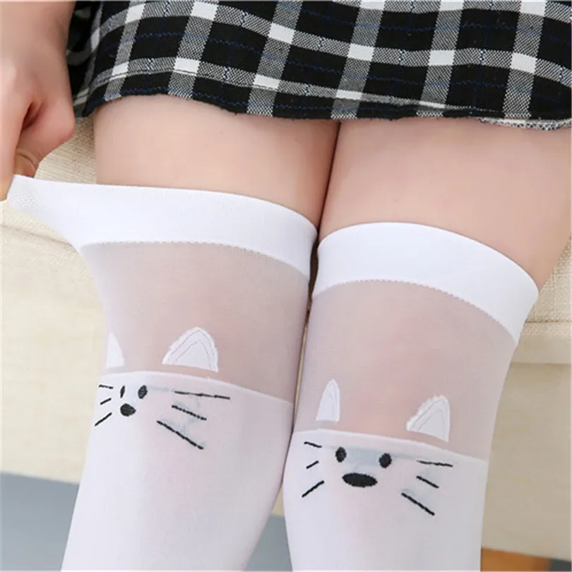 Infant Student girl over the knee high long socks cartoon cat/star/heart/stripe design baby kids child princess Kawaii stockings