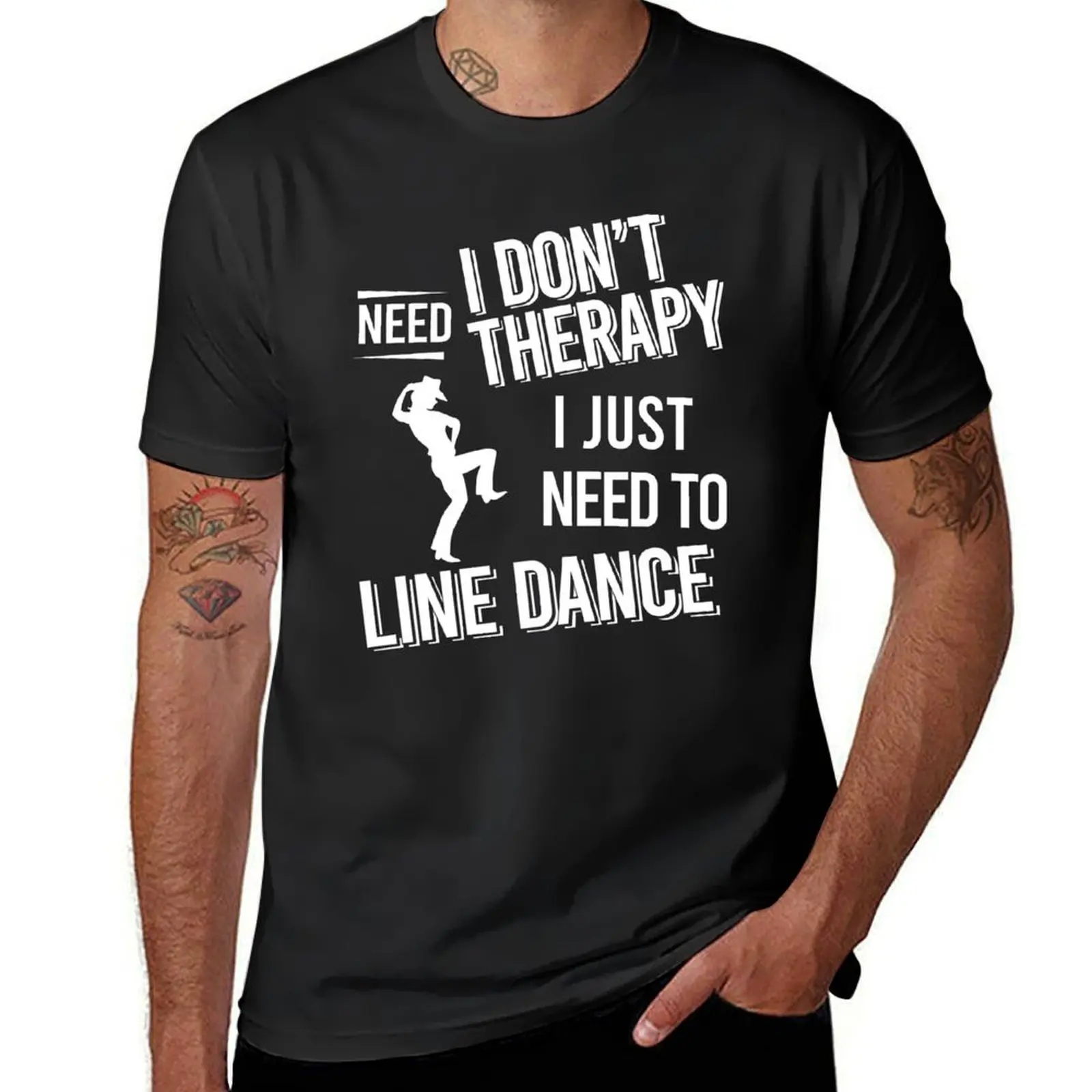 I don't need therapy i just need to Line dance T-Shirt vintage oversized workout shirts for men