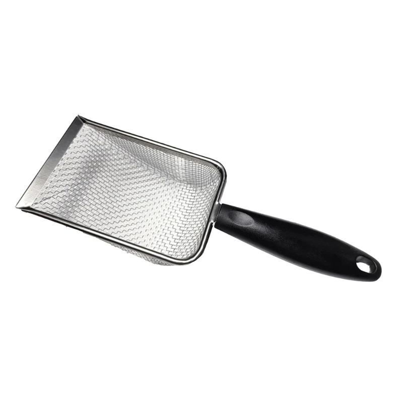

Reptile Stainless Steel Sand Scoop Metal Shovel Sifter Fine Mesh Terrarium R7UA