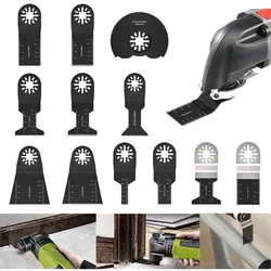 12pcs Multifunctional Saw Blade Durable Woodworking Oscillating Accessories Closed Hole Joint Power Tool Oscillating Saw Blade