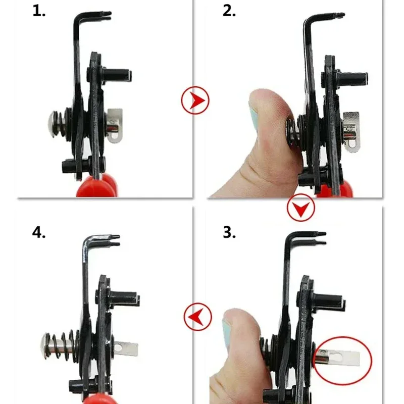 4-In-1 Circlip Pliers Set Snap Ring Pliers Multi-function Crimp Removable Plier Head Antirust Anti Corrosion Hand Tools circlip pliers