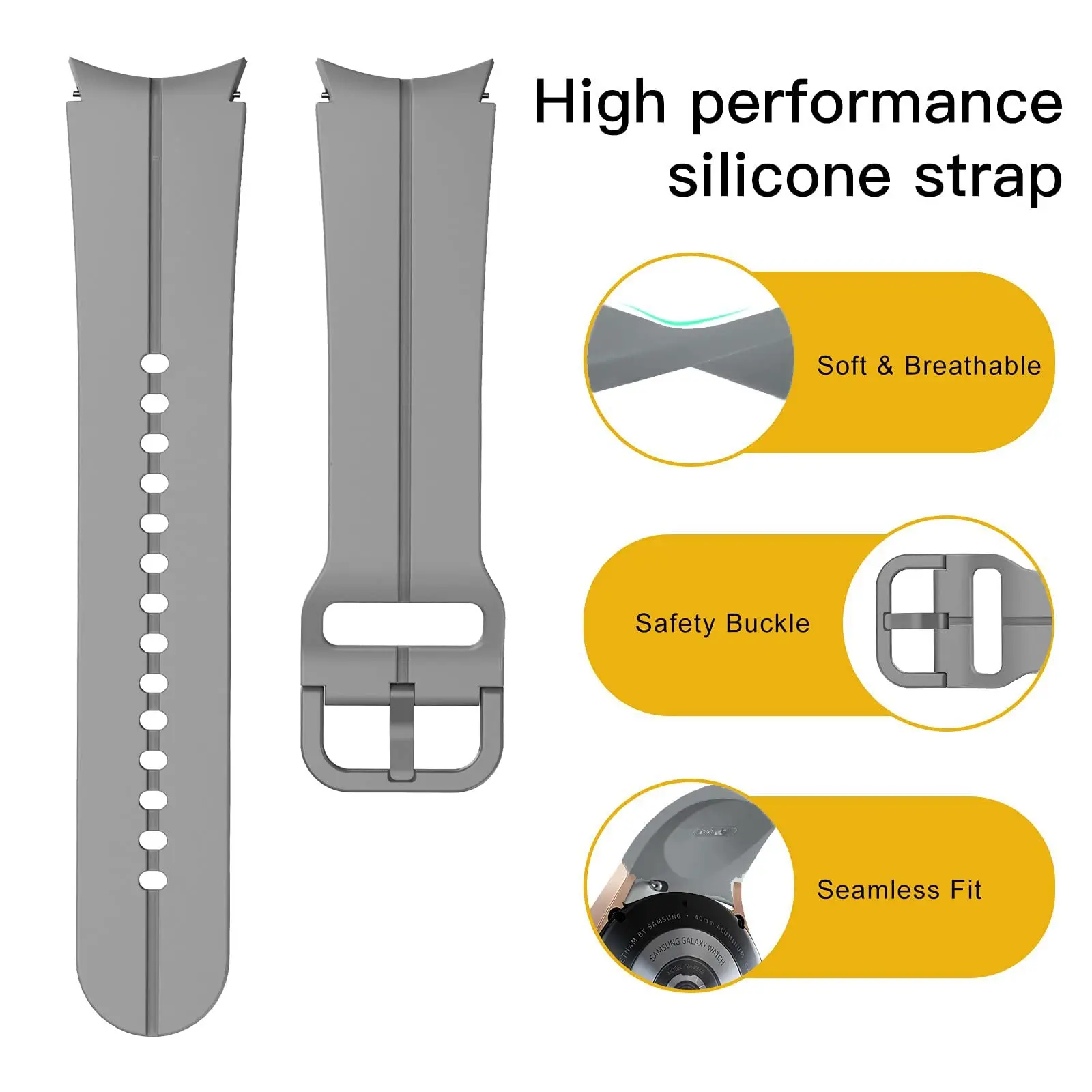 Versatile Silicone Watch Band - Premium Quality Strap