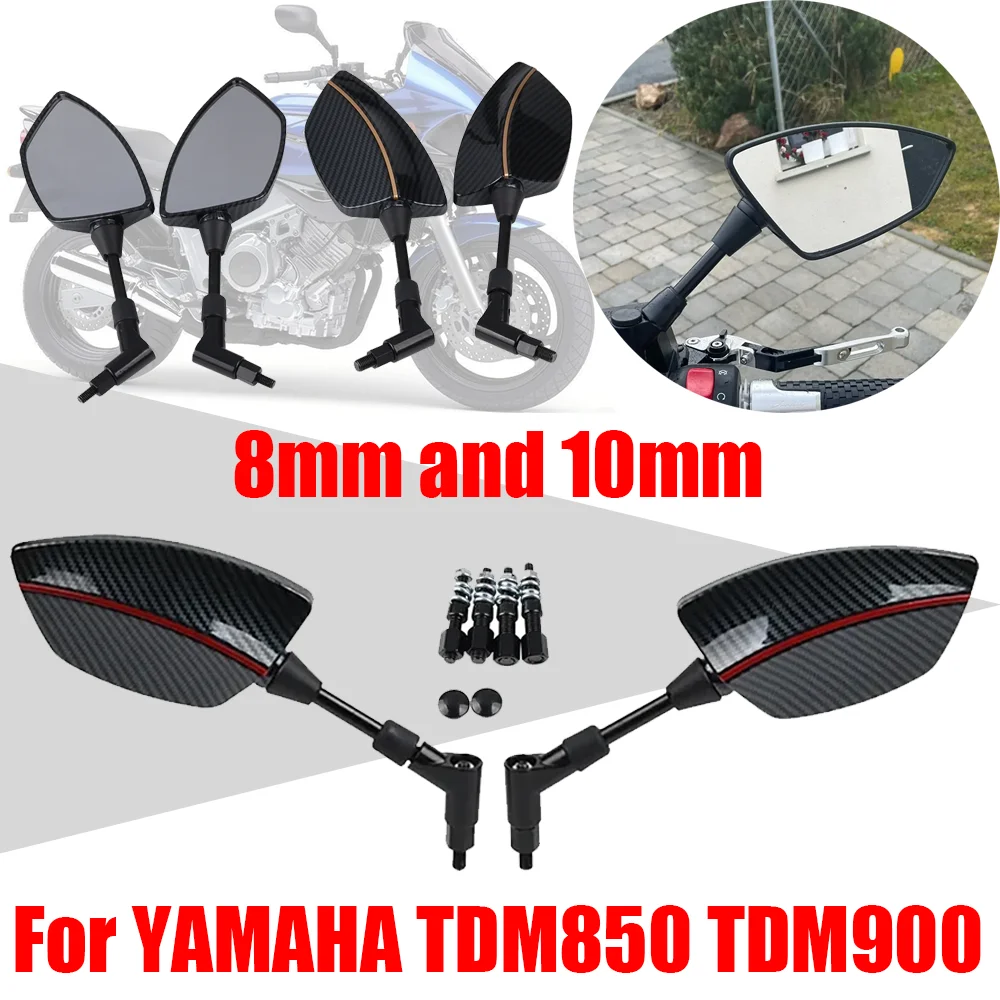야마하 TDM850 TDM900 TDM 850 900 8mm 10mm 나사 오토바이 액세서리 백미러, 사이드 백미러