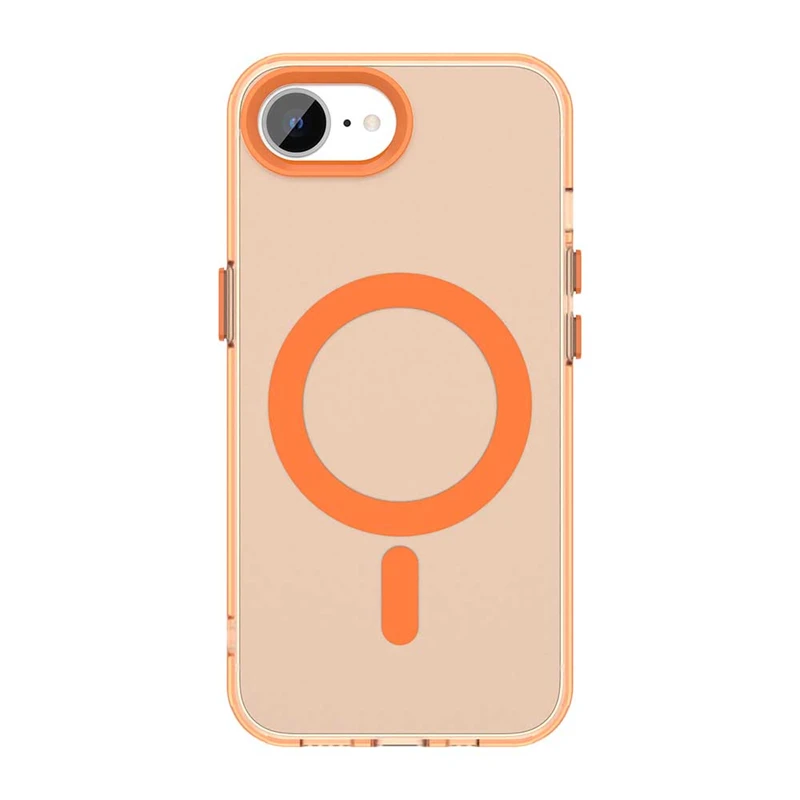 Luxury Shockproof Magnetic Matte Clear Case Cover with Wireless Charging Capability