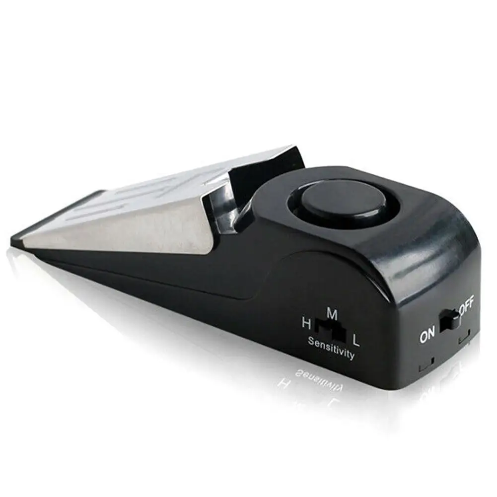Portable door stop alarm anti-theft security system for home hotel dormitory