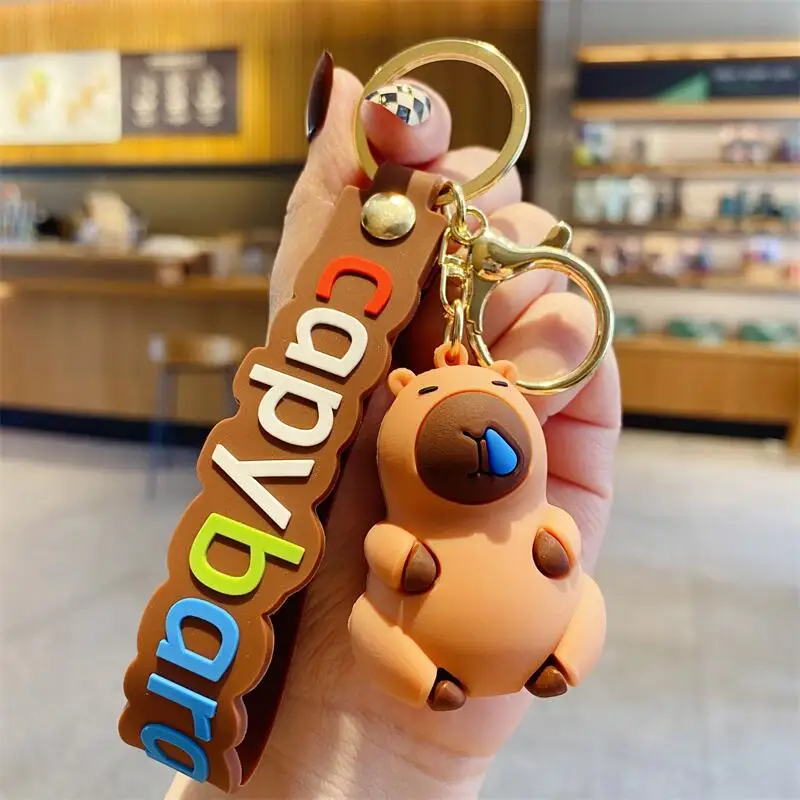 Capybara Keychain - Cute Cartoon Charm