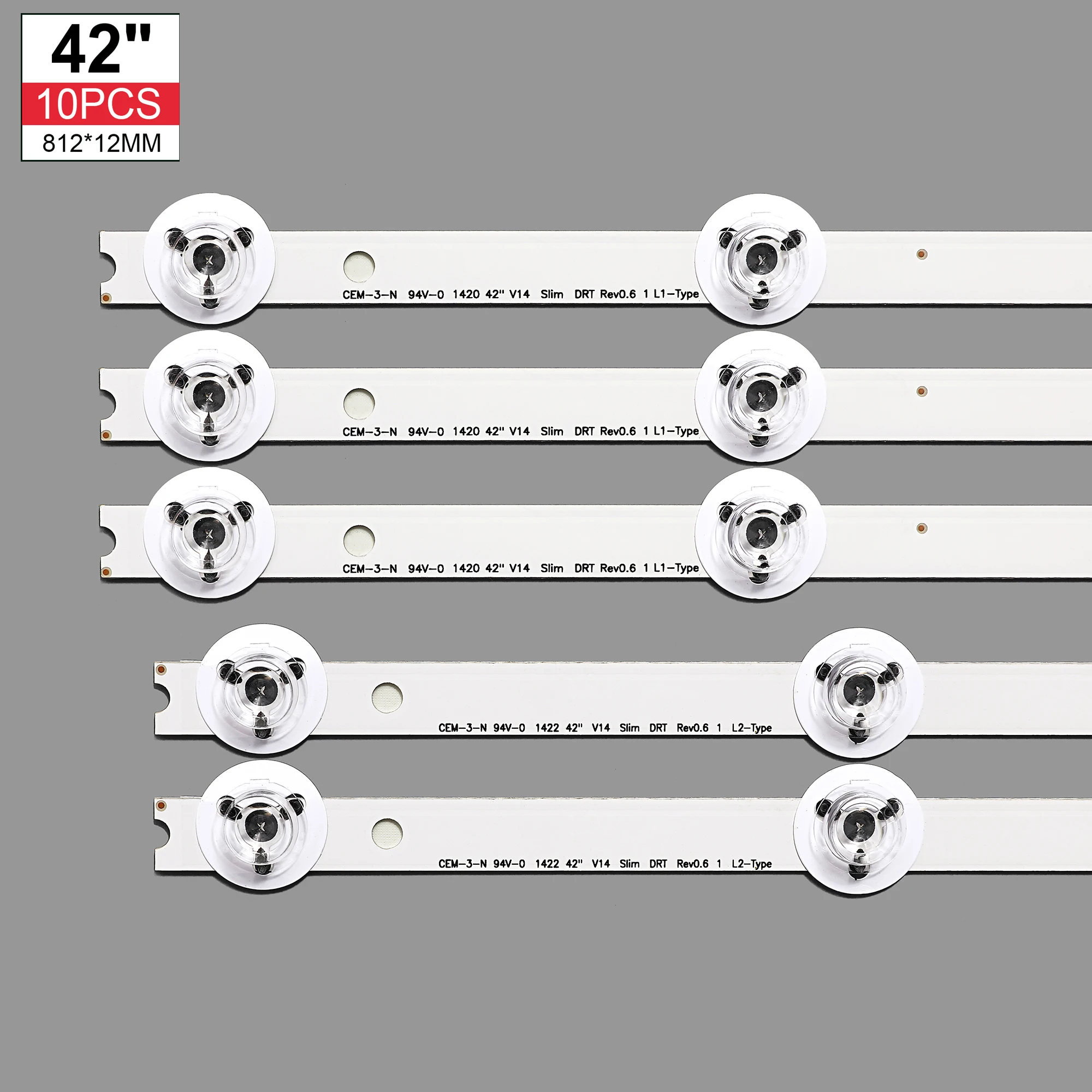 LED backlight strip(10)for LiG 42LY970H 42LB670V 42LB671 42LB673V 42LB675V 42LB677V 42LB679V 42LB700V 42LB730V 42LB7