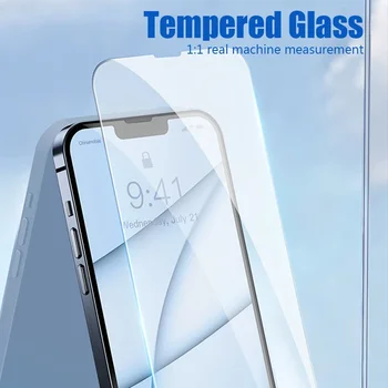 2 Stück Displays chutz folie für iPhone 15 14 13 12 11 Pro Max Mini-Schutz glas für iPhone x xr xs max 14 15 plus se 2020 2022 — изображение 3