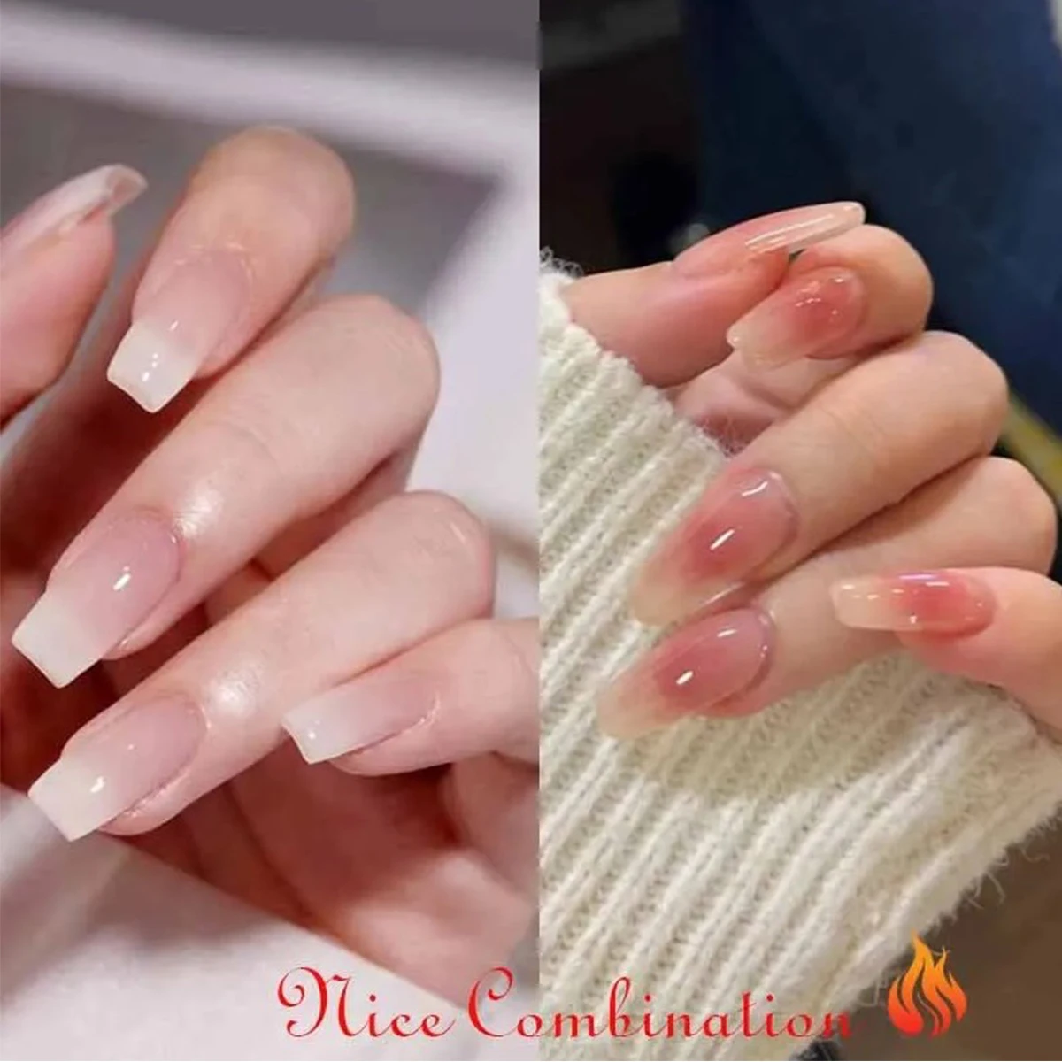 믹스 가짜 손톱 재사용 가능한 스틱 네일 풀 커버 프레스, 젤리 스티커 포함 가짜 네일 팁, 메이크업 액세서리, 2 세트 Best5 믹스 가짜 손톱 재사용 가능한 스틱 네일 풀 커버 프레스, 젤리 스티커 포함 가짜 네일 팁, 메이크업 액세서리, 2 세트 Best5