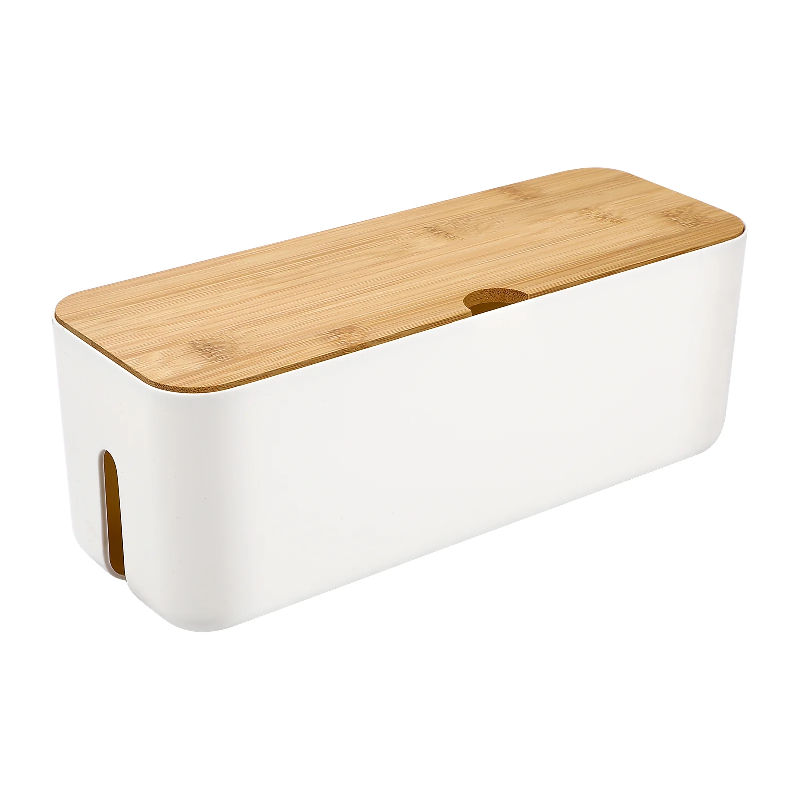 

Outlet Hub Power Cord Storage Box Dustproof Cable Organizer Power Strip Hide Box Charging Cable Holder Desk Cord Organizer