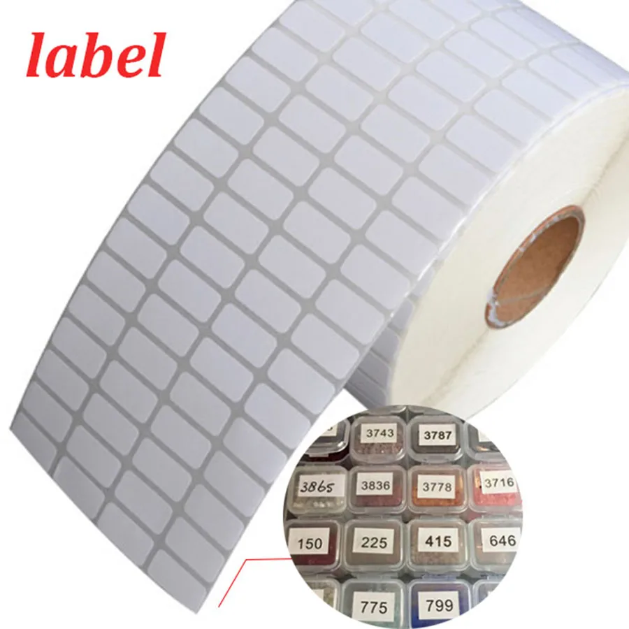 Diamond Painting Stickers200/500/1000/2000 Pcs Blank White Sticker Labels Small Paper Adhesive Label Stickers diamond painting accessories,diamond painting stickers