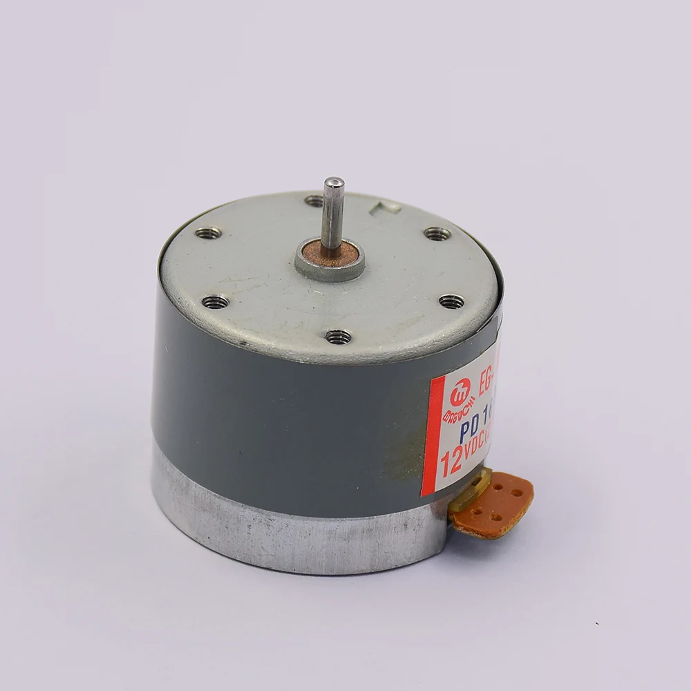 Motor de EG-530AD-2B silencioso CCW DC 12V 2400RPM, Micro Mini Motor de husillo redondo de 35mm para reproductor de grabadora de Audio Capstan Tape Deck