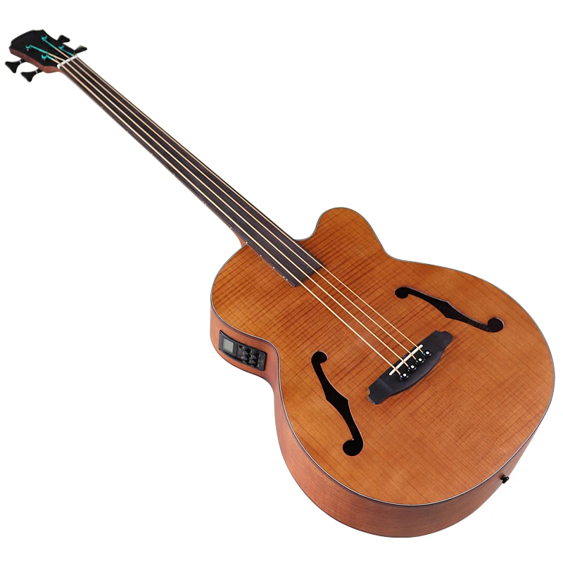 Fretless Acoustic Bass Guitar