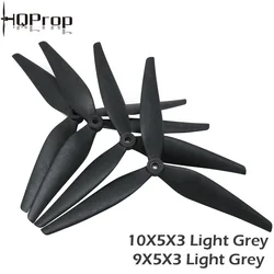 Premium Black Carbon Reinforced Nylon 3-Blade Propeller Set for RC FPV Drones (4 Pieces) (9x5x3)