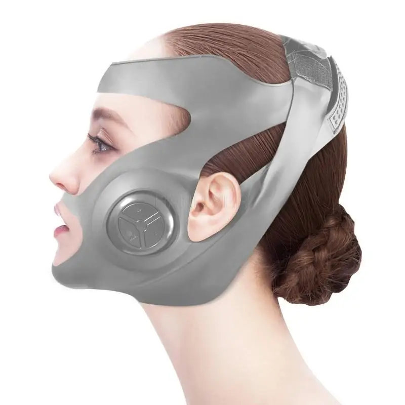 Facial ministry massager vibrating EMS micro electric current electric V face mask type artifact thin face